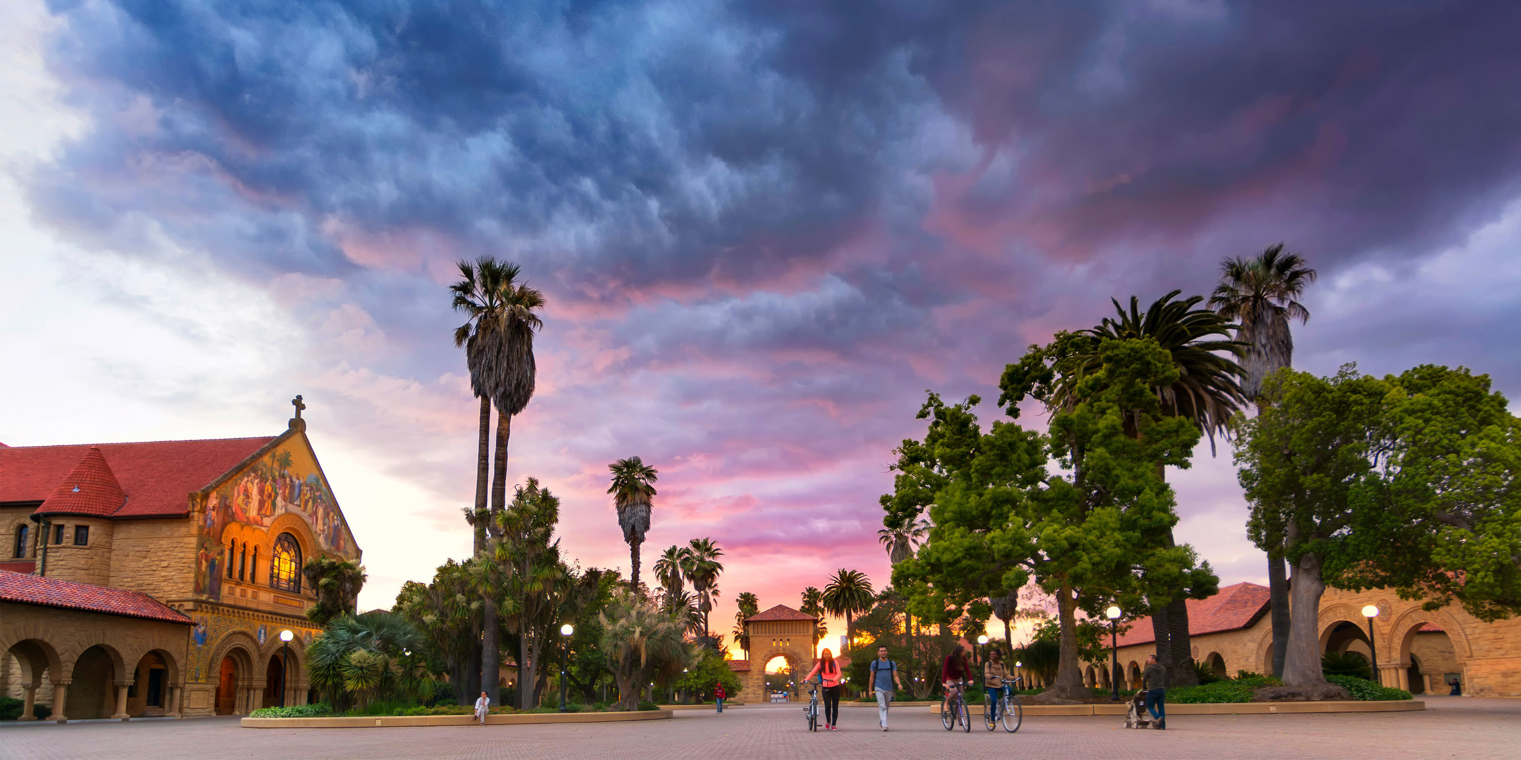 Sunset view from Stanford Campus